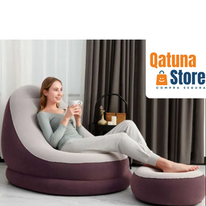 Relájate cómodamente - SILLÓN INFLABLE CON REPOSAPIES